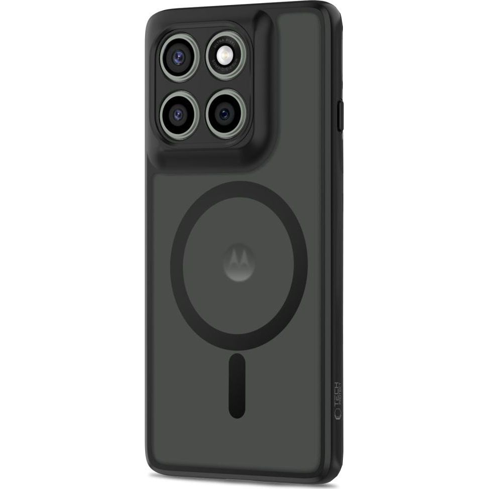Etui Tech-Protect MagMat MagSafe do Motorola Edge 60 Pro, przydymione-czarne. Solidne etui stworzone z TPU i PC kompatybilne z MagSafe gwarantuje komfortowe użytkowanie.